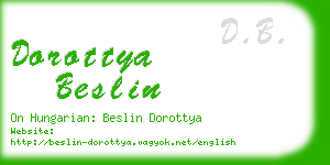 dorottya beslin business card